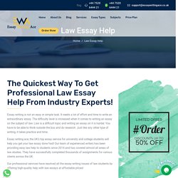 Law Essay Help UK, Law Essay Writing Services