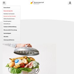 Online Deutsch lernen: Übungen Essensretter - Alumniportal Deutschland
