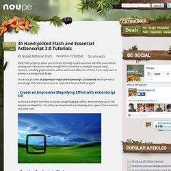 30 Hand-picked Flash and Essential Actionscript 3.0 Tutorials