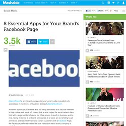 8 Essential Apps for Your Brand's Facebook Page