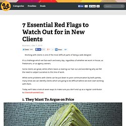 7 Essential Red Flags to Watch Out for in New Clients
