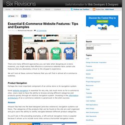 Essential E-Commerce Website Features: Tips and Examples