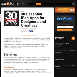 30 Essential iPad Apps for Designers and Creatives