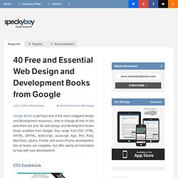 40 Free and Essential Web Design and Development Books from Goog