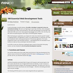 100 Essential Web Development Tools - Noupe Design Blog