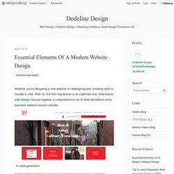 Essential Elements Of A Modern Website Design - Dodeline Design