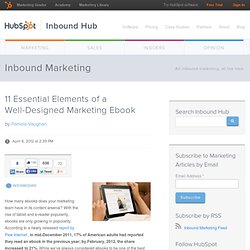 11 Essential Elements of a Well-Designed Marketing Ebook