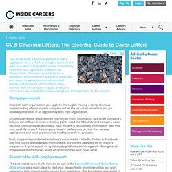 The Essential Guide to Cover Letters