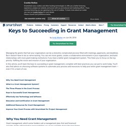 The Essential Guide to Grant Management