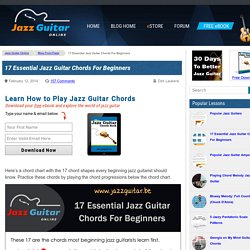 17 Essential Jazz Guitar Chords For Beginners