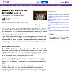 Essential iPad Hardware and Software for Teachers
