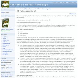 Making Essential Oils - Henriette's Herbal Homepage