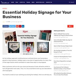 Essential Holiday Signage for Your Business