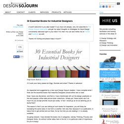 30 Essential Books for Industrial Designers