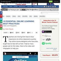 10 Essential Online Learning Best Practices to Help Teachers Move Online