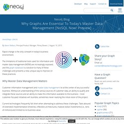 Why Graphs Are Essential To Today’s Master Data Management [NoSQL Now! Preview]