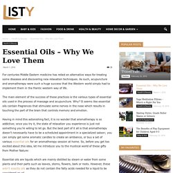 Essential Oils – Why We Love Them - ListY