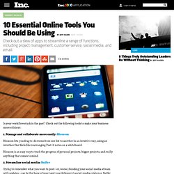 10 Essential Online Tools You Should Be Using