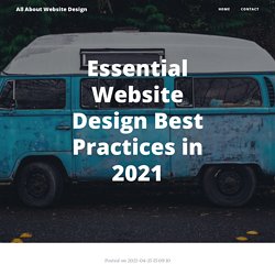 Essential Website Design Best Practices in 2021