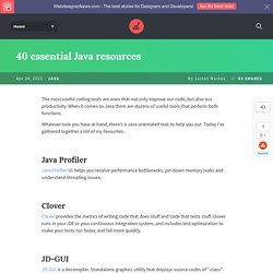 40 essential Java resources