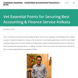 Vet Essential Points for Securing Best Accounting & Finance Service Kolkata