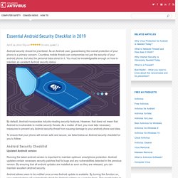 Essential Android Security Checklist in 2019