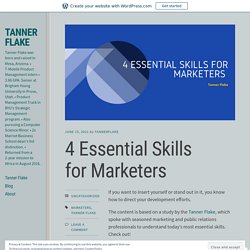 4 Essential Skills for Marketers