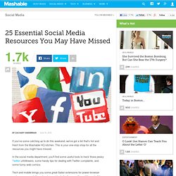 25 Essential Social Media Resources You May Have Missed