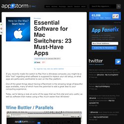 Essential Software for Mac Switchers: 23 Must-Have Apps