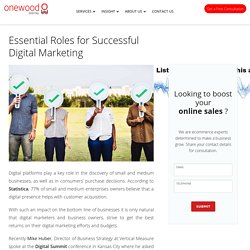 Essential Roles for Successful Digital Marketing -