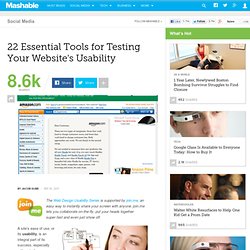 Recovered 22 Essential Tools for Testing Your Website's Usabilit