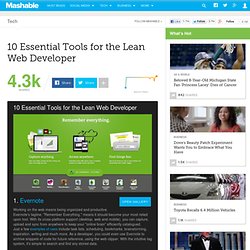 10 Essential Tools for the Lean Web Developer