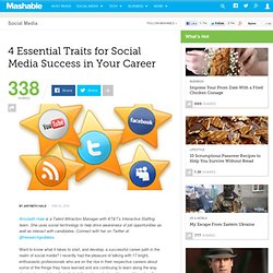 4 Essential Traits for Social Media Success in Your Career