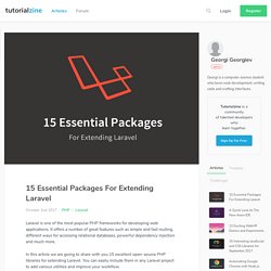 15 Essential Packages For Extending Laravel - Tutorialzine