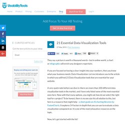 21 Essential Data Visualization Tools