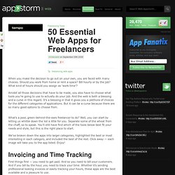 50 Essential Web Apps for Freelancers