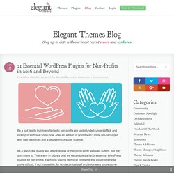21 Essential WordPress Plugins for Non-Profits in 2016 and Beyond