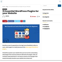 15 Best Essential WordPress Plugins for your Website