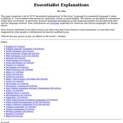 Essentialist Explanations