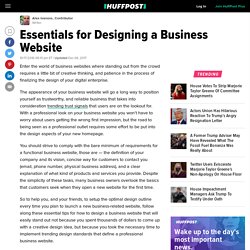 Essentials for Designing a Business Website