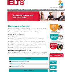 IELTS Essentials - Listening practice test