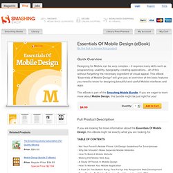 Essentials Of Mobile Design Smashing eBook