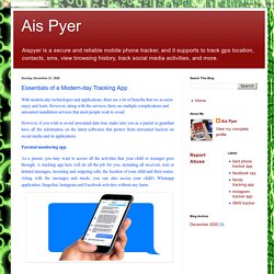 Ais Pyer: Essentials of a Modern-day Tracking App