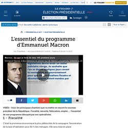 L'essentiel du programme d'Emmanuel Macron
