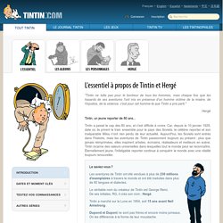 L'essentiel sur Tintin et Hergé