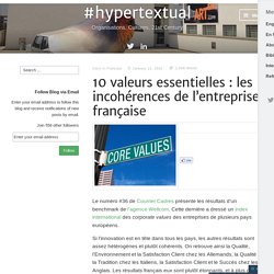10 valeurs essentielles : les incohérences de l’entreprise française