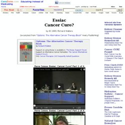 Essiac tea, cancer Cure by Richard Walters