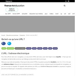 Qu’est-ce qu’une URL ? - Article - France tv Éducation