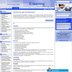 qu'est ce que le e-learning - e-learning definition - outils e-learning