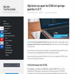 Qu’est-ce que le CSS et qu’apporte-t-il ?